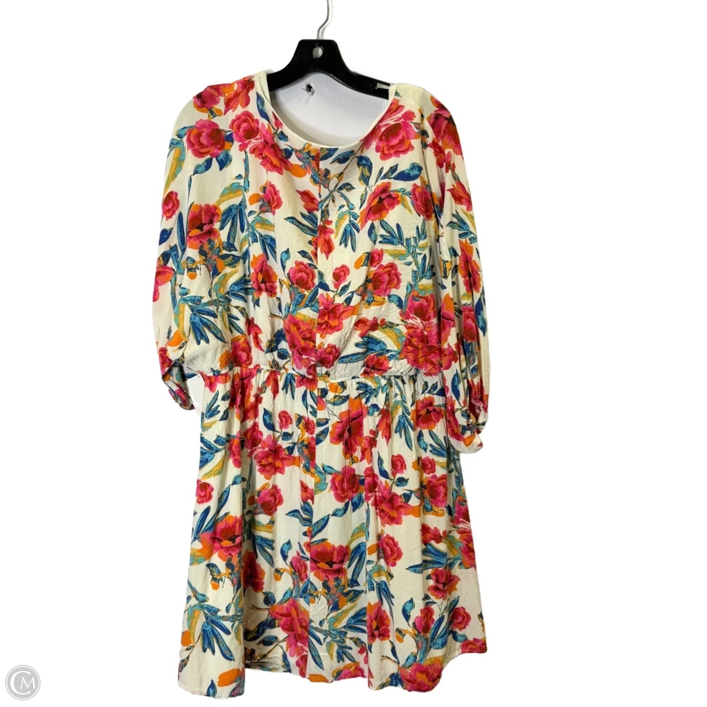 Dress Casual Short By Andree By Unit In Floral Print, Size: 2x