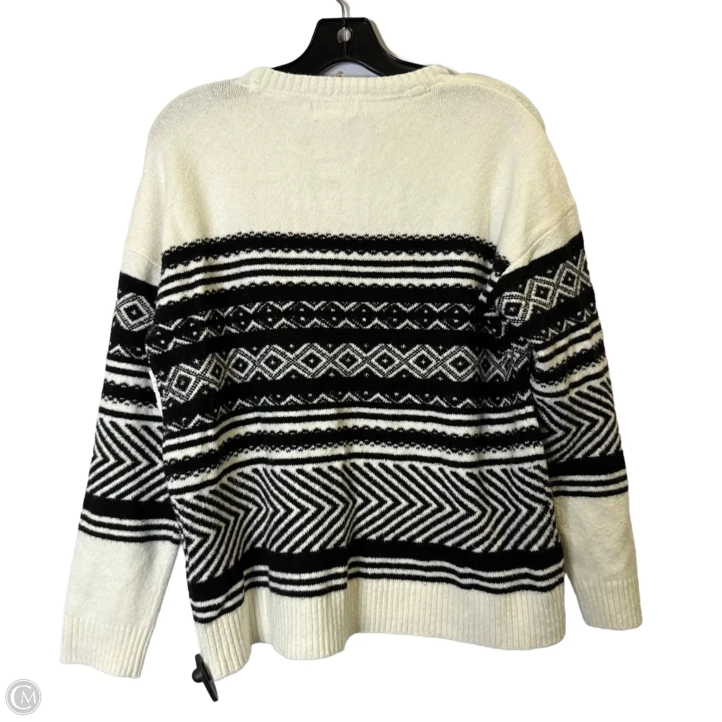 Sweater By Calvin Klein In Striped Pattern, Size: M