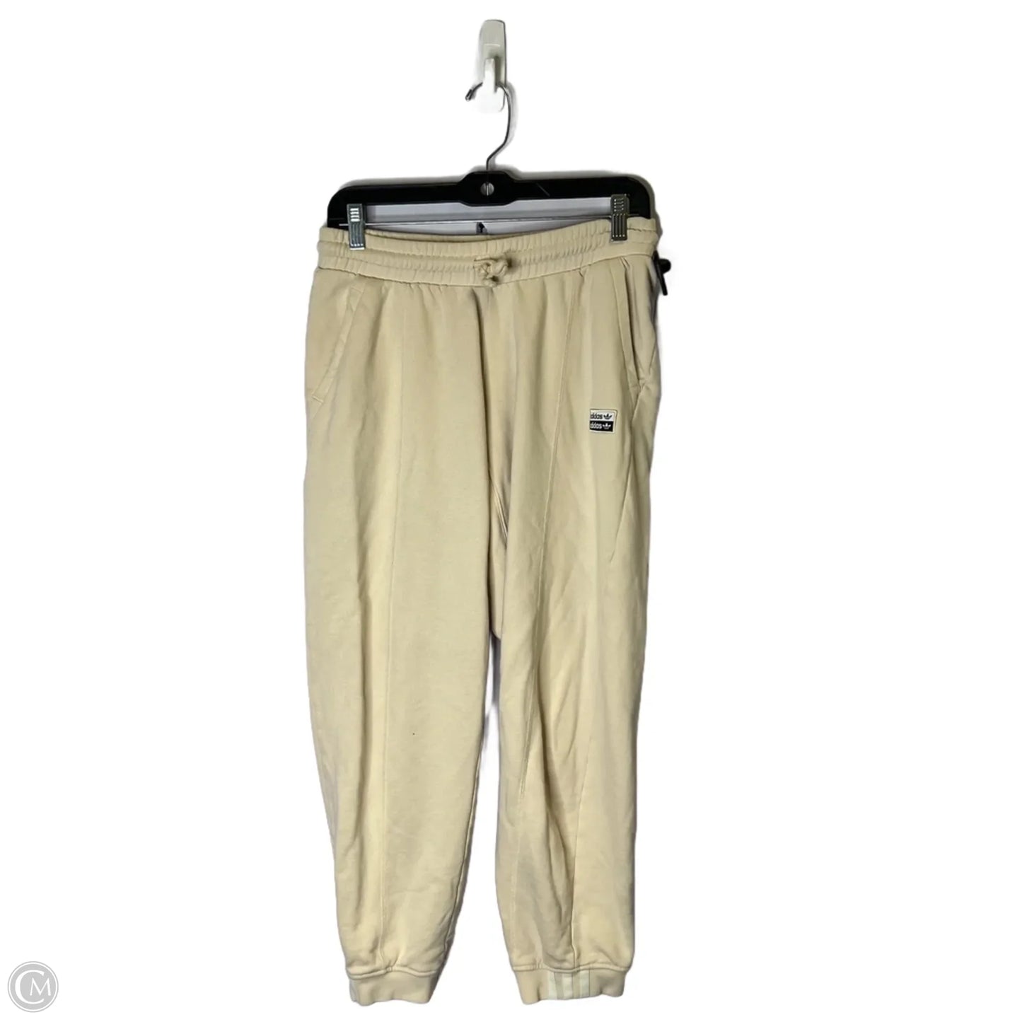 Athletic Pants By Adidas In Beige, Size: M