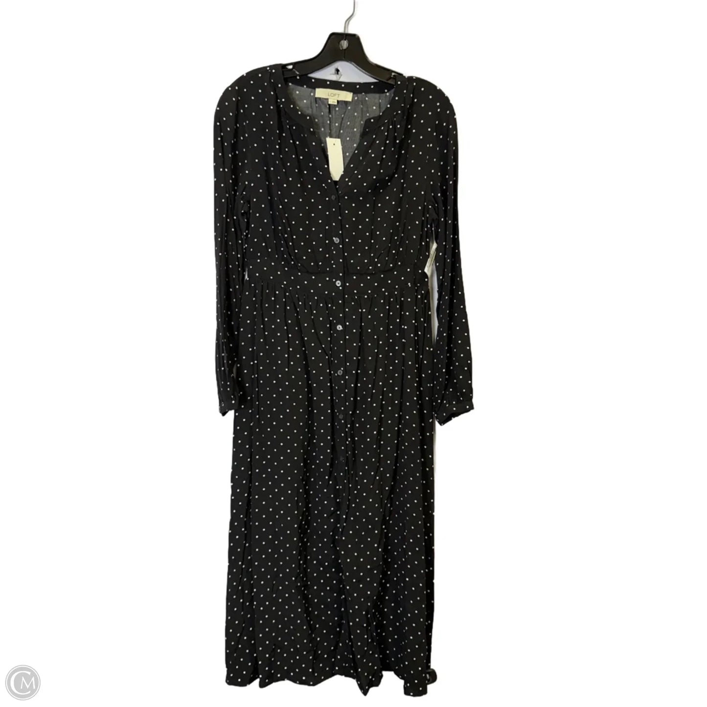 Dress Casual Maxi By Loft In Black, Size: 4