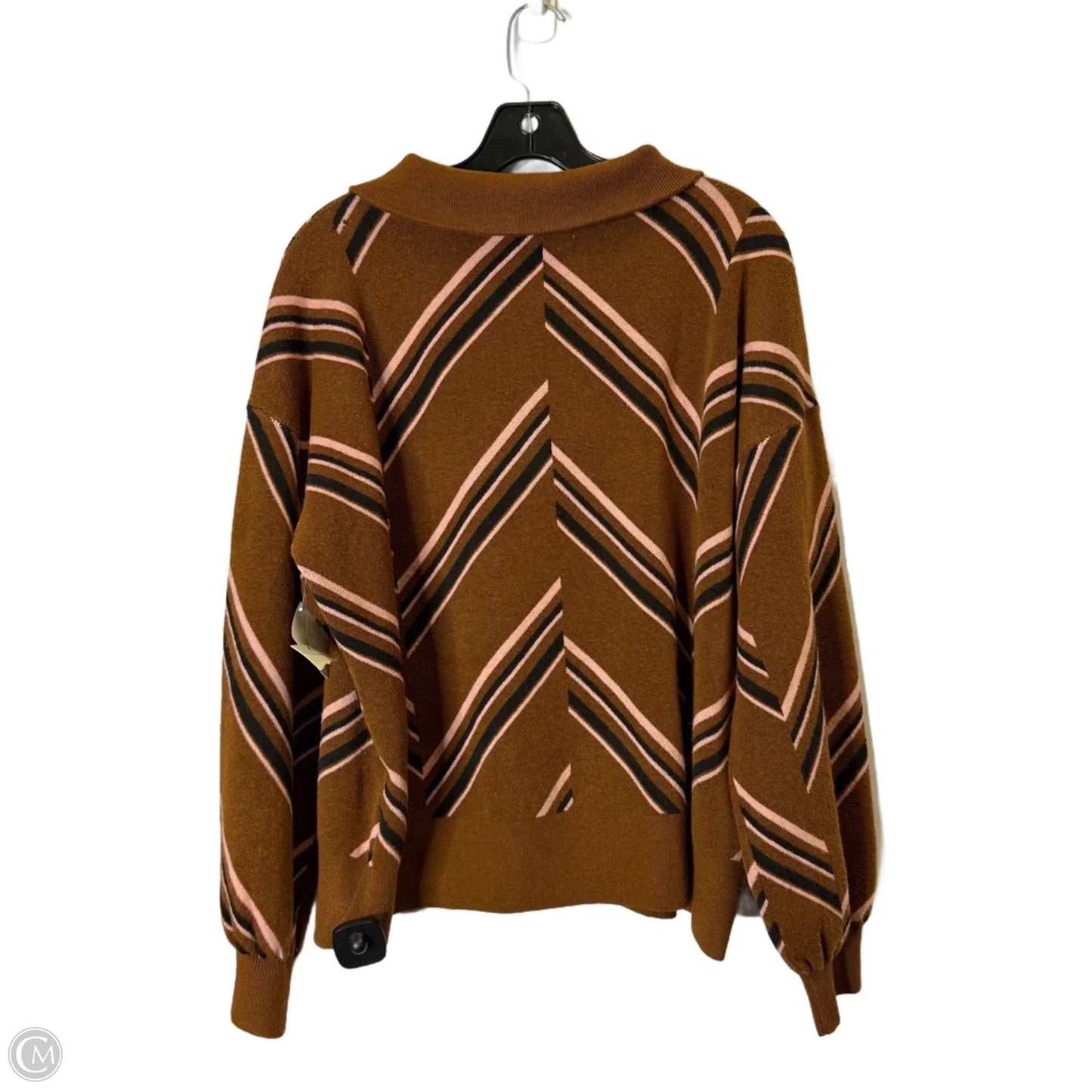 Sweater By Nine West In Brown, Size: Xxl