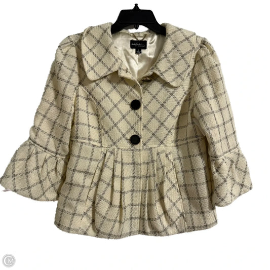 Blazer By Clothes Mentor In Cream, Size: 4