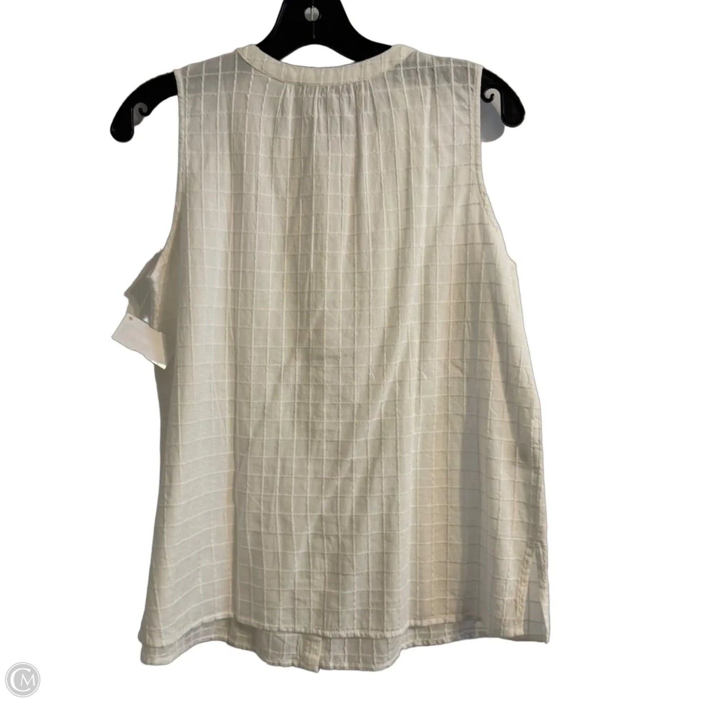 Top Sleeveless By Loft In White, Size: Xs