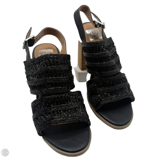 Sandals Heels Wedge By Dolce Vita In Black, Size: 9