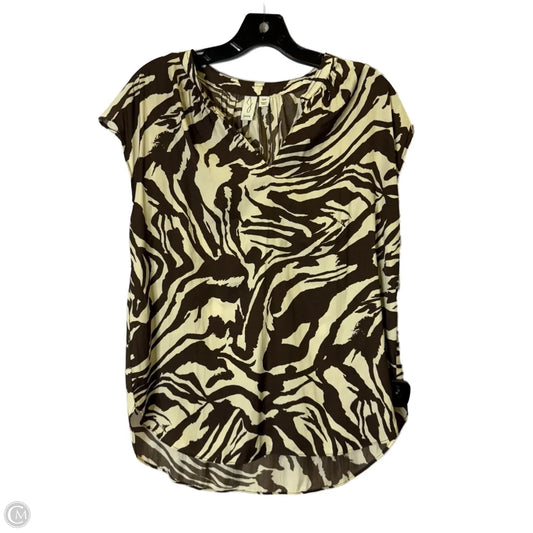 Top Short Sleeve By Joie In Animal Print, Size: Sp