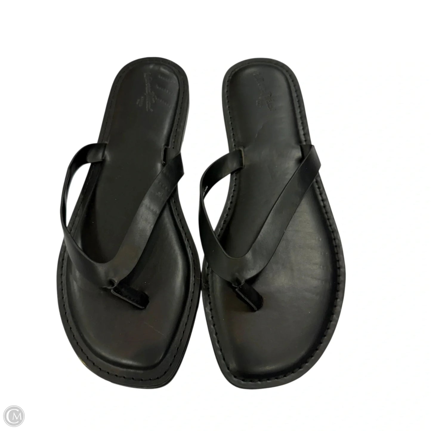 Sandals Flip Flops By Universal Thread In Black, Size: 8