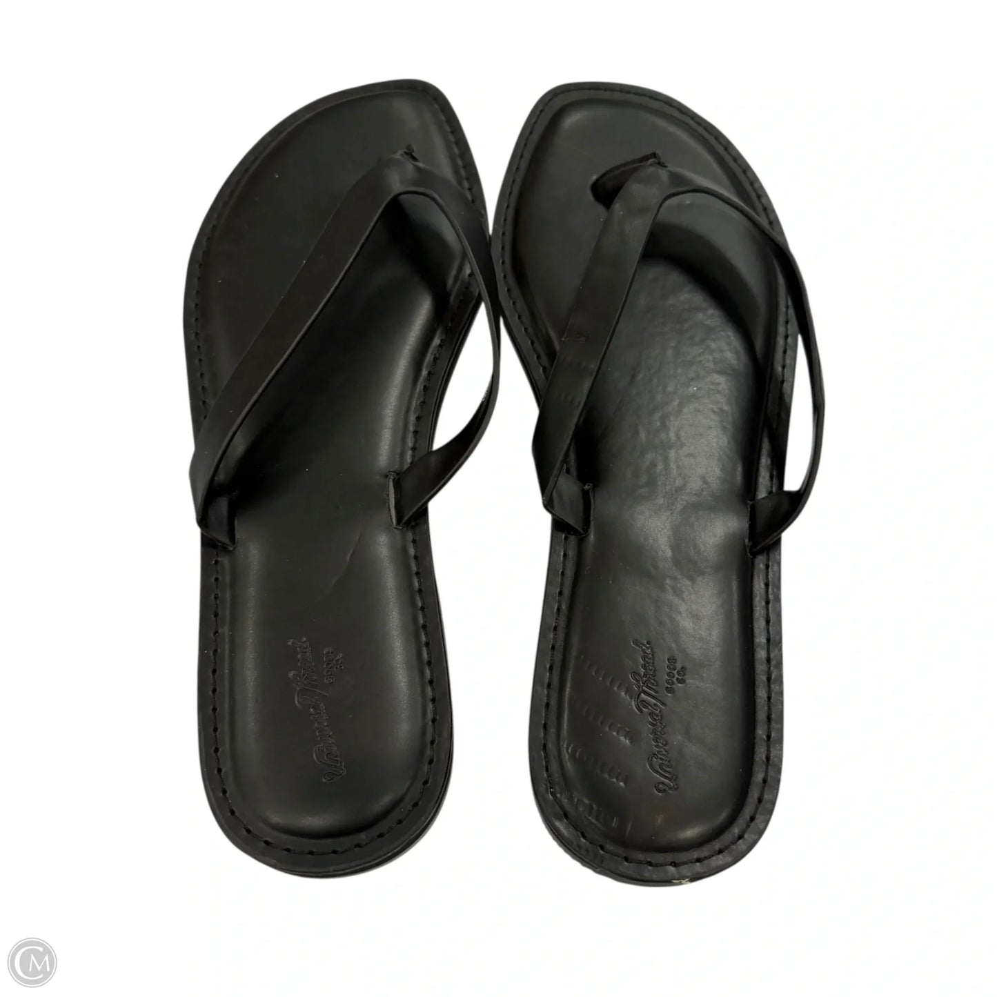 Sandals Flip Flops By Universal Thread In Black, Size: 8