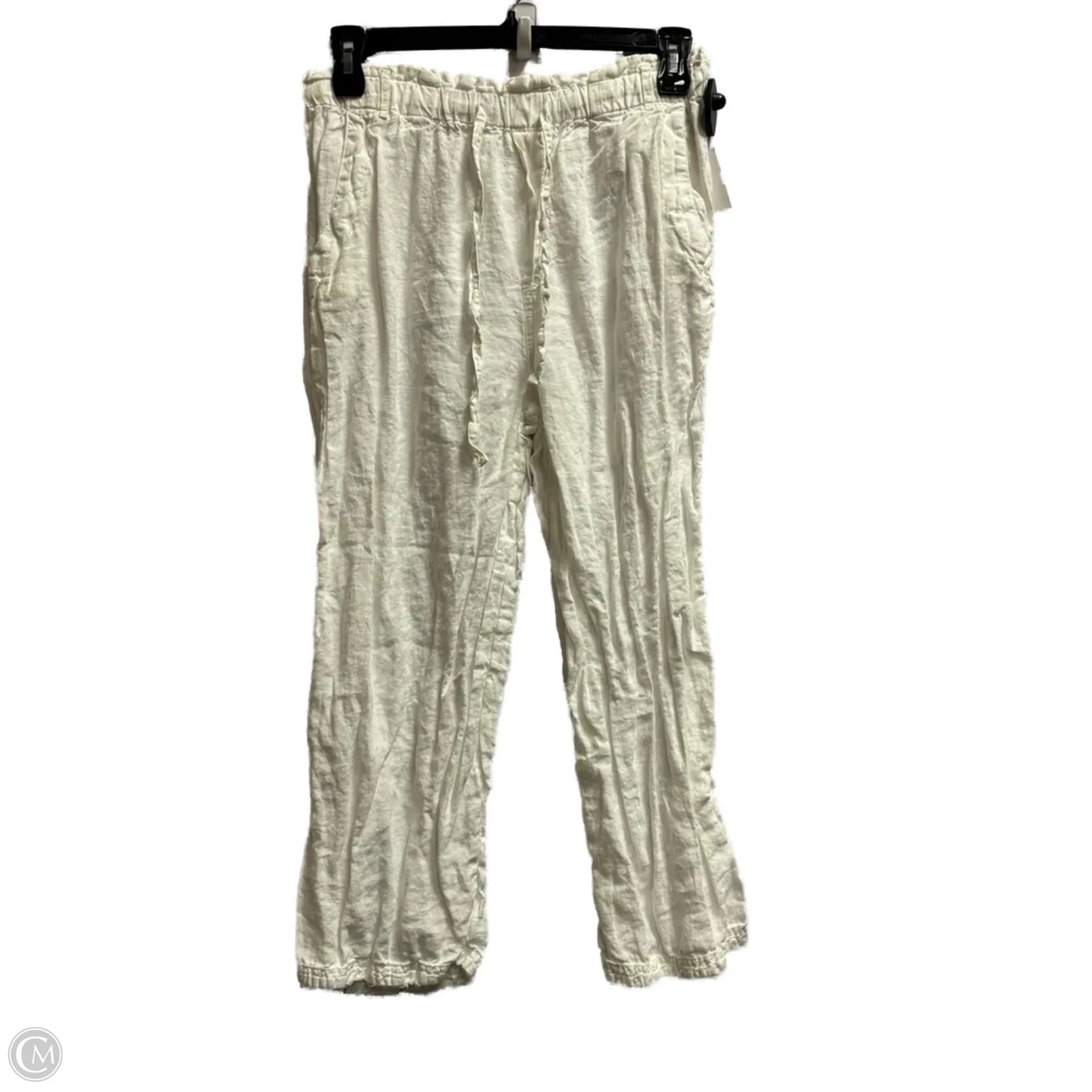 Pants Linen By Cloth & Stone In White, Size: M