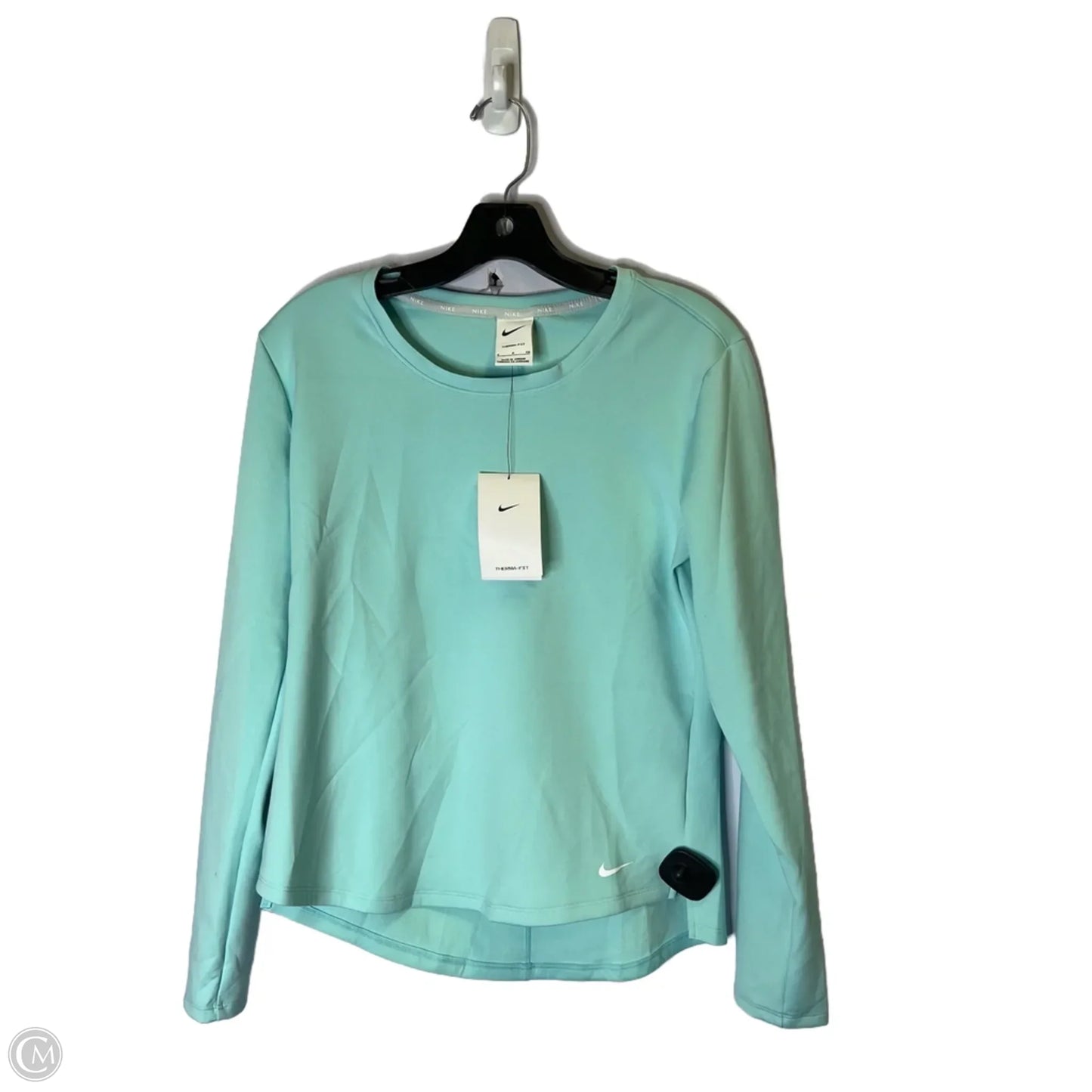 Athletic Top Long Sleeve Crewneck By Nike Apparel In Blue, Size: S