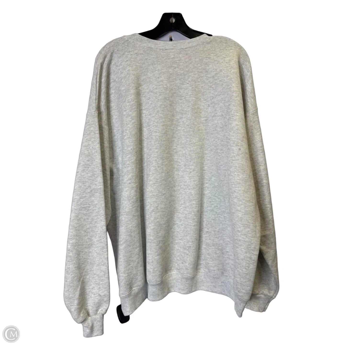 Sweatshirt Crewneck By Clothes Mentor In Grey, Size: Xl