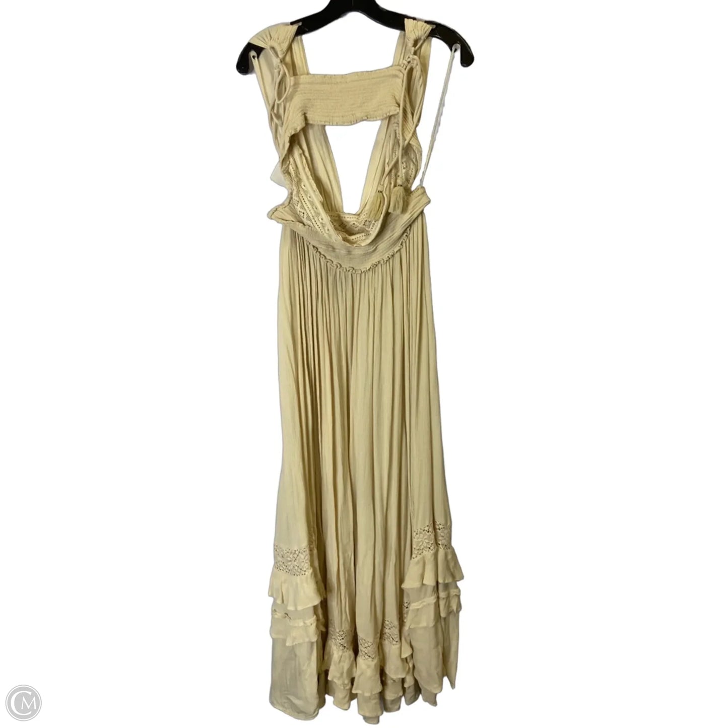 Dress Casual Maxi By Free People In Cream, Size: Xl