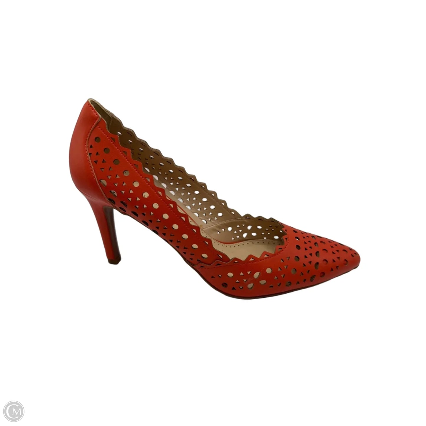 Shoes Heels Stiletto By Adrienne Vittadini In Orange, Size: 10
