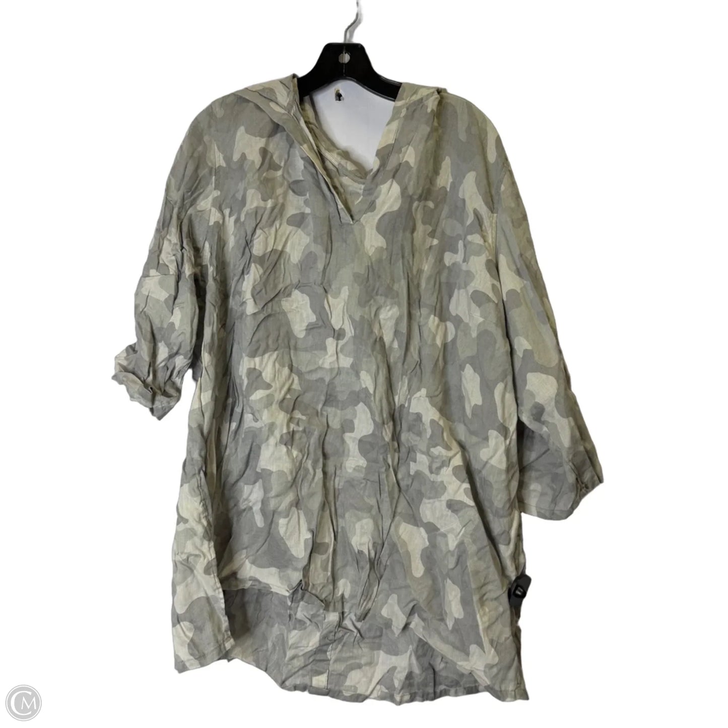 Top Short Sleeve By C And C In Grey, Size: 3x