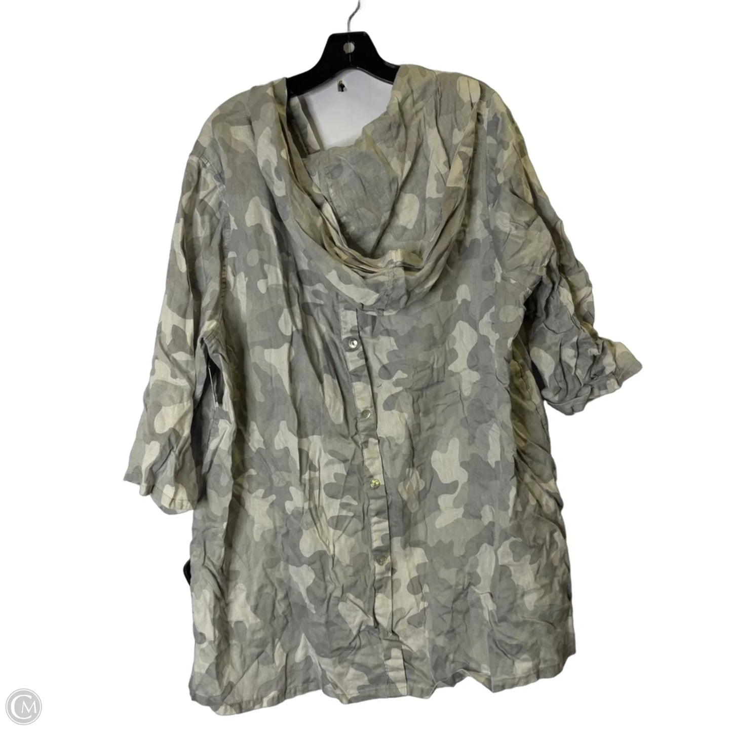 Top Short Sleeve By C And C In Grey, Size: 3x