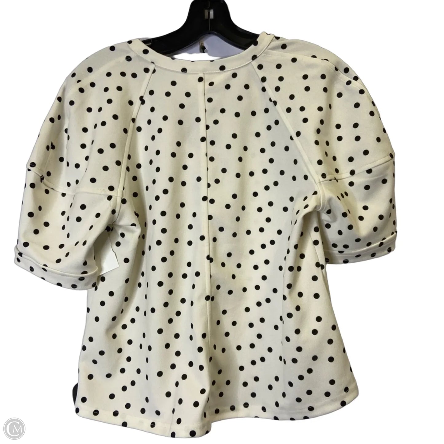 Top Short Sleeve By Melloday In Polkadot Pattern, Size: Xs