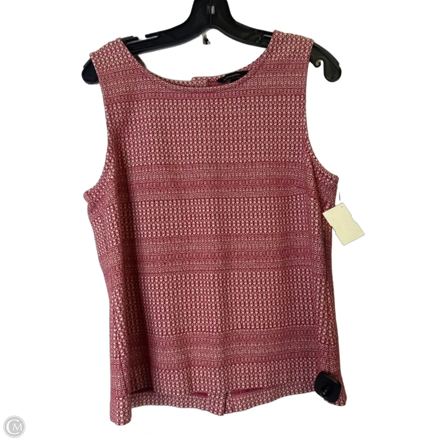Top Sleeveless By Banana Republic In Red, Size: L