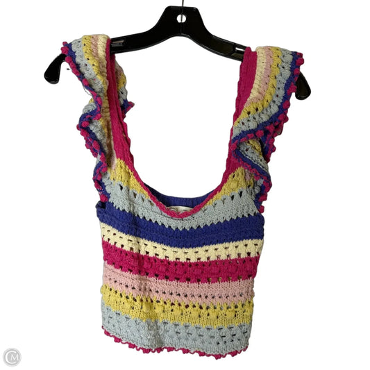Top Sleeveless By Zara In Multi-colored, Size: S