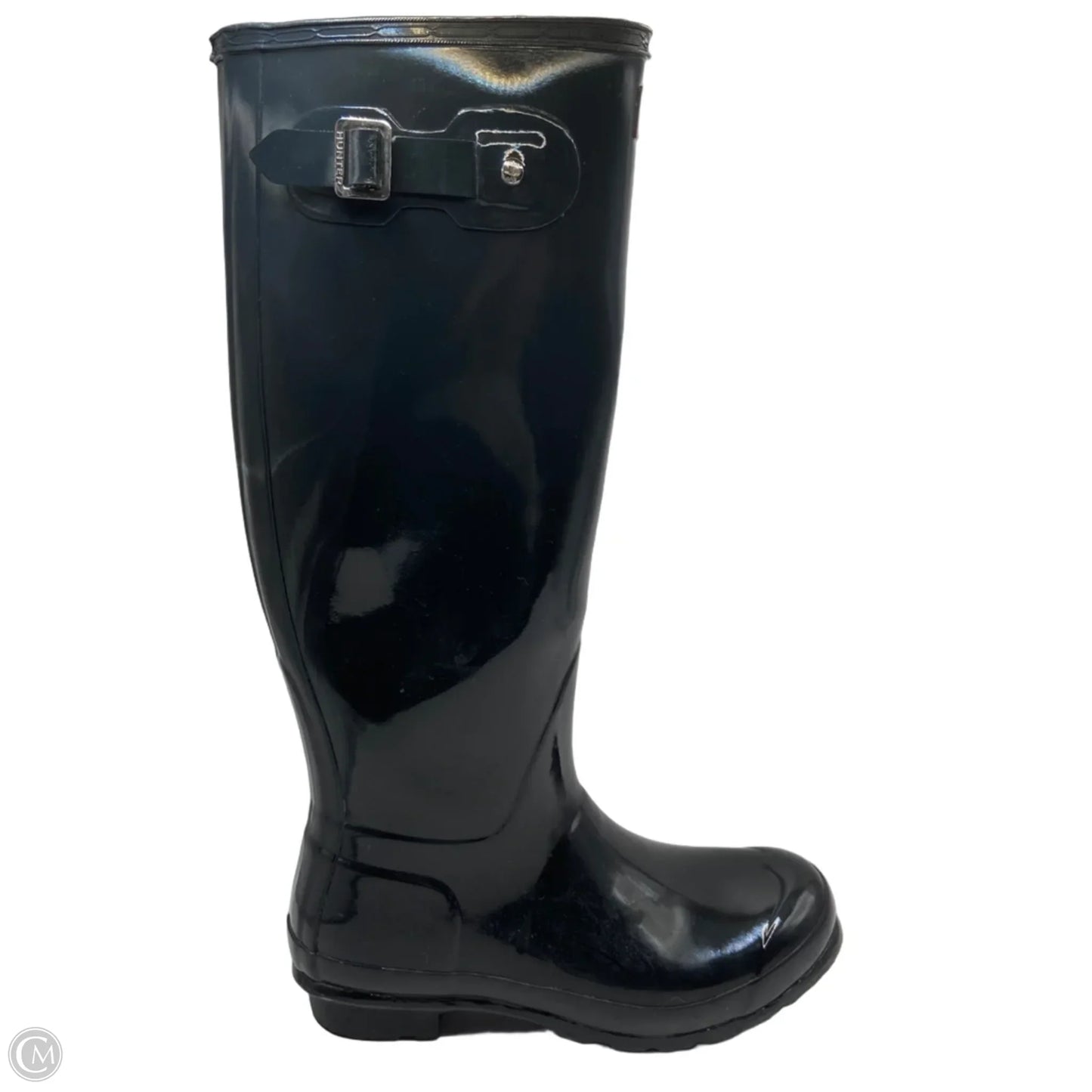 Boots Rain By Hunter In Black & Blue, Size: 8