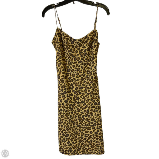 Dress Casual Midi By Abercrombie And Fitch In Animal Print, Size: Sp