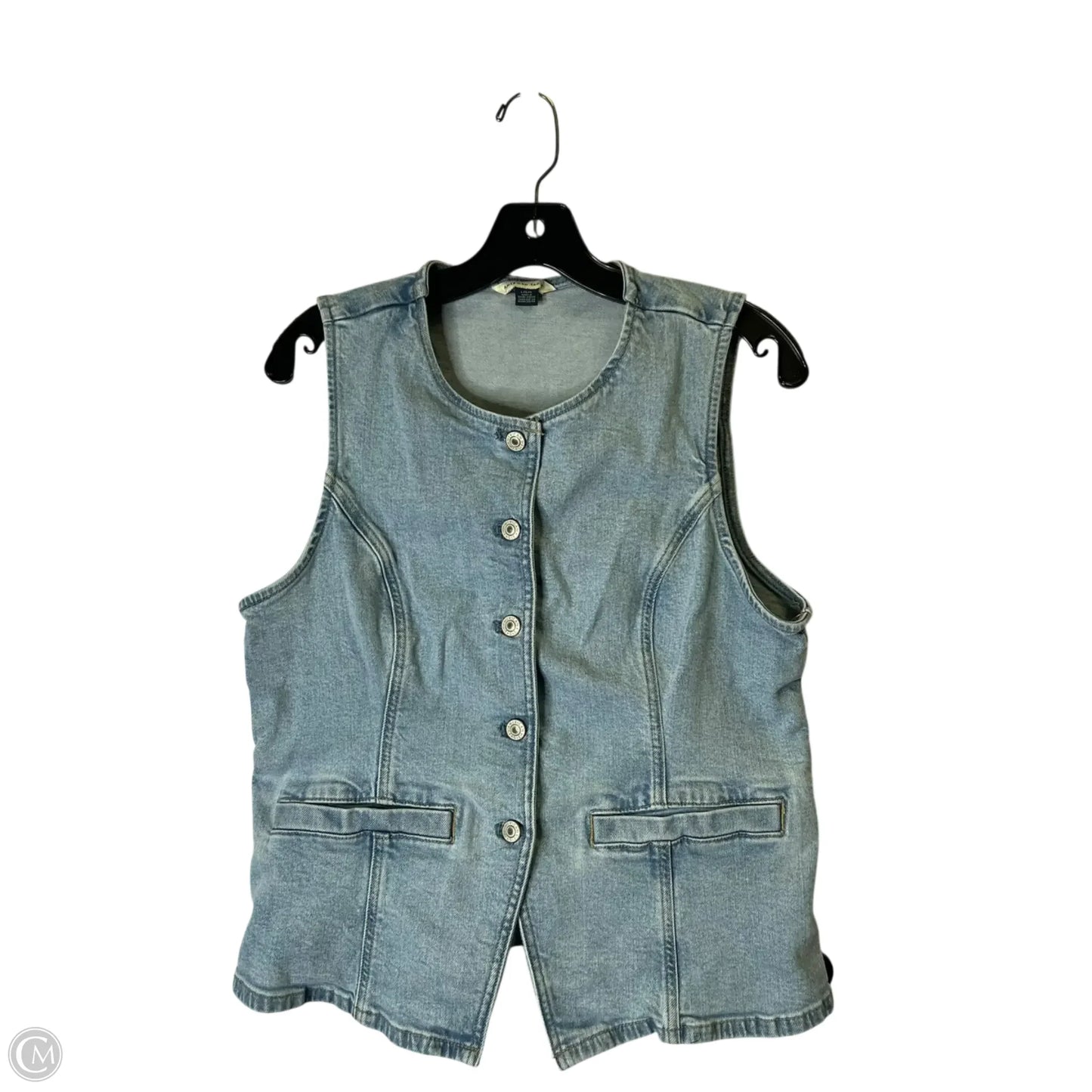 Vest Other By American Eagle In Blue Denim, Size: L