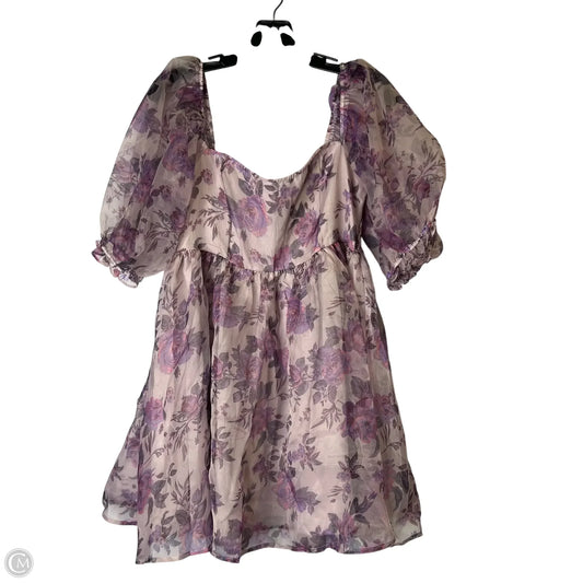 Dress Party Short By Francesca's In Purple, Size: M