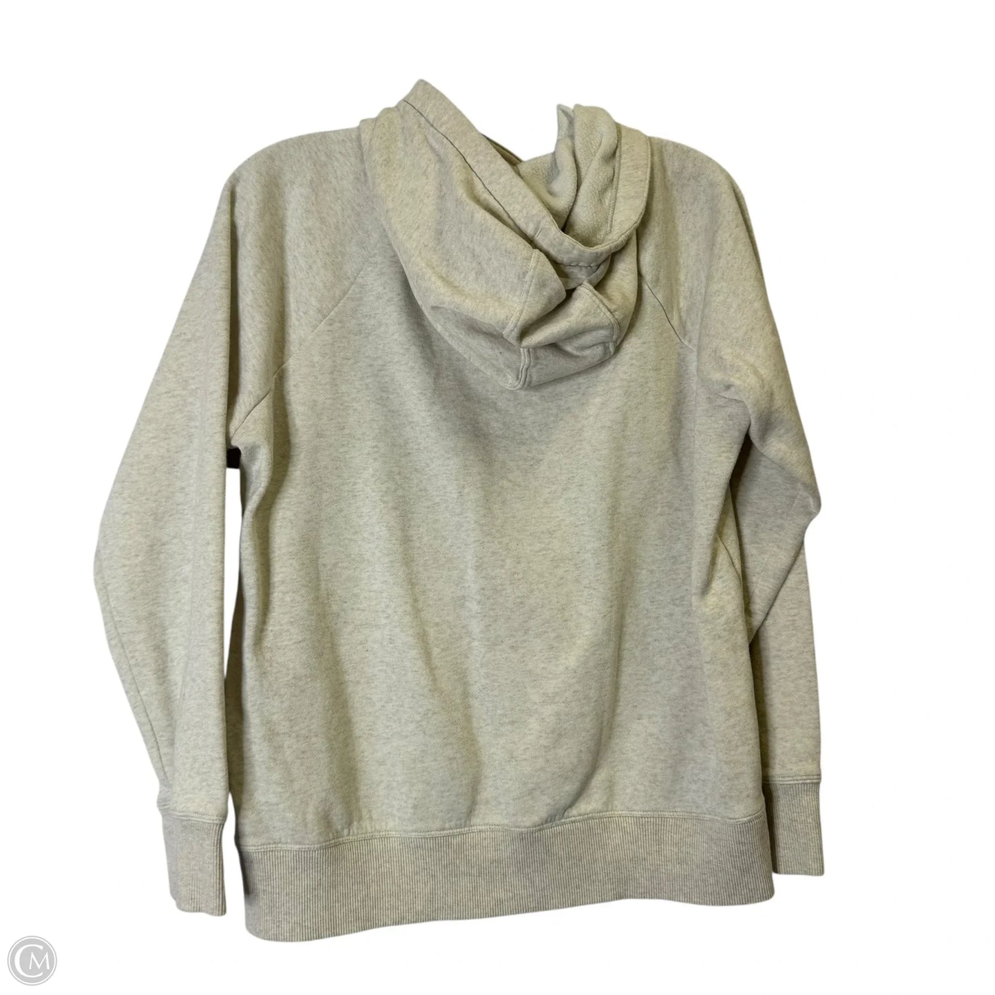 Athletic Sweatshirt Hoodie By Under Armour In Cream, Size: S