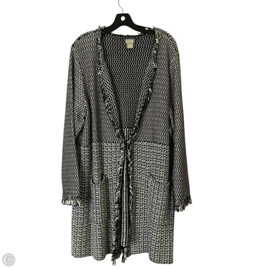 Sweater Cardigan By Chicos In Black, Size: Xl