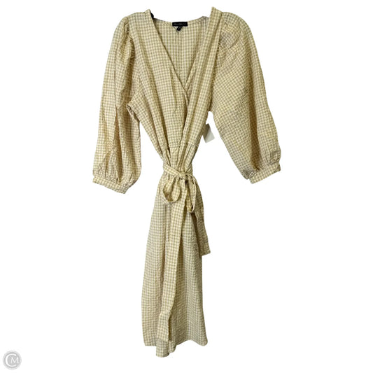 Dress Casual Midi By Clothes Mentor In Checkered Pattern, Size: L