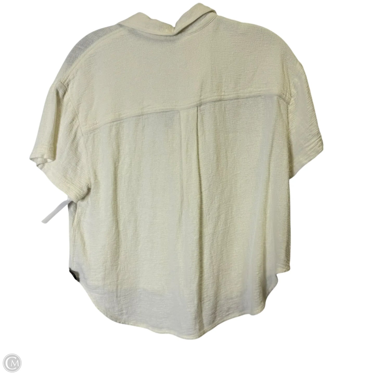 Top Short Sleeve By Madewell In Cream, Size: M