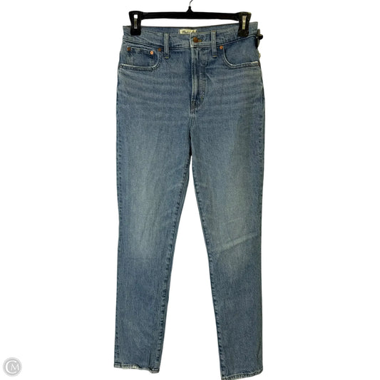 Jeans Straight By Madewell In Blue Denim, Size: 6