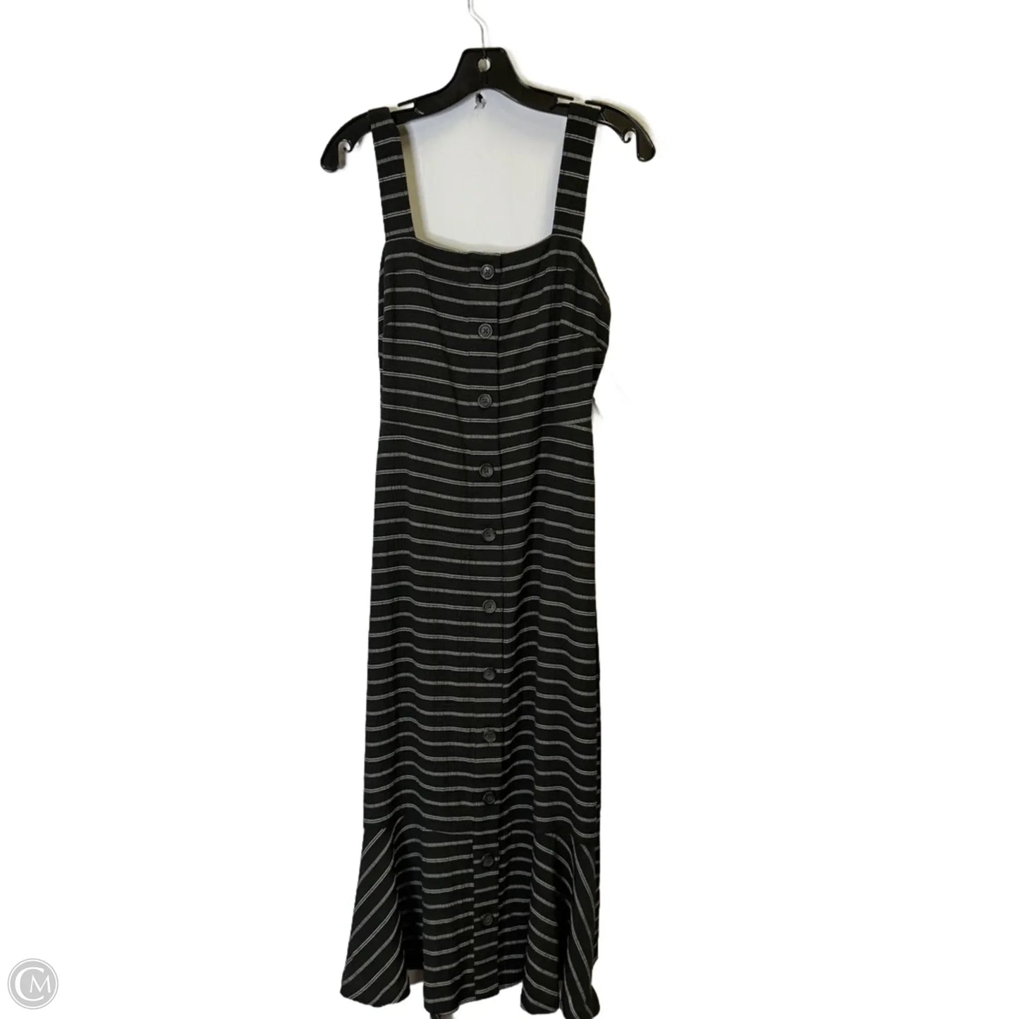 Dress Casual Midi By Banana Republic In Black, Size: 6