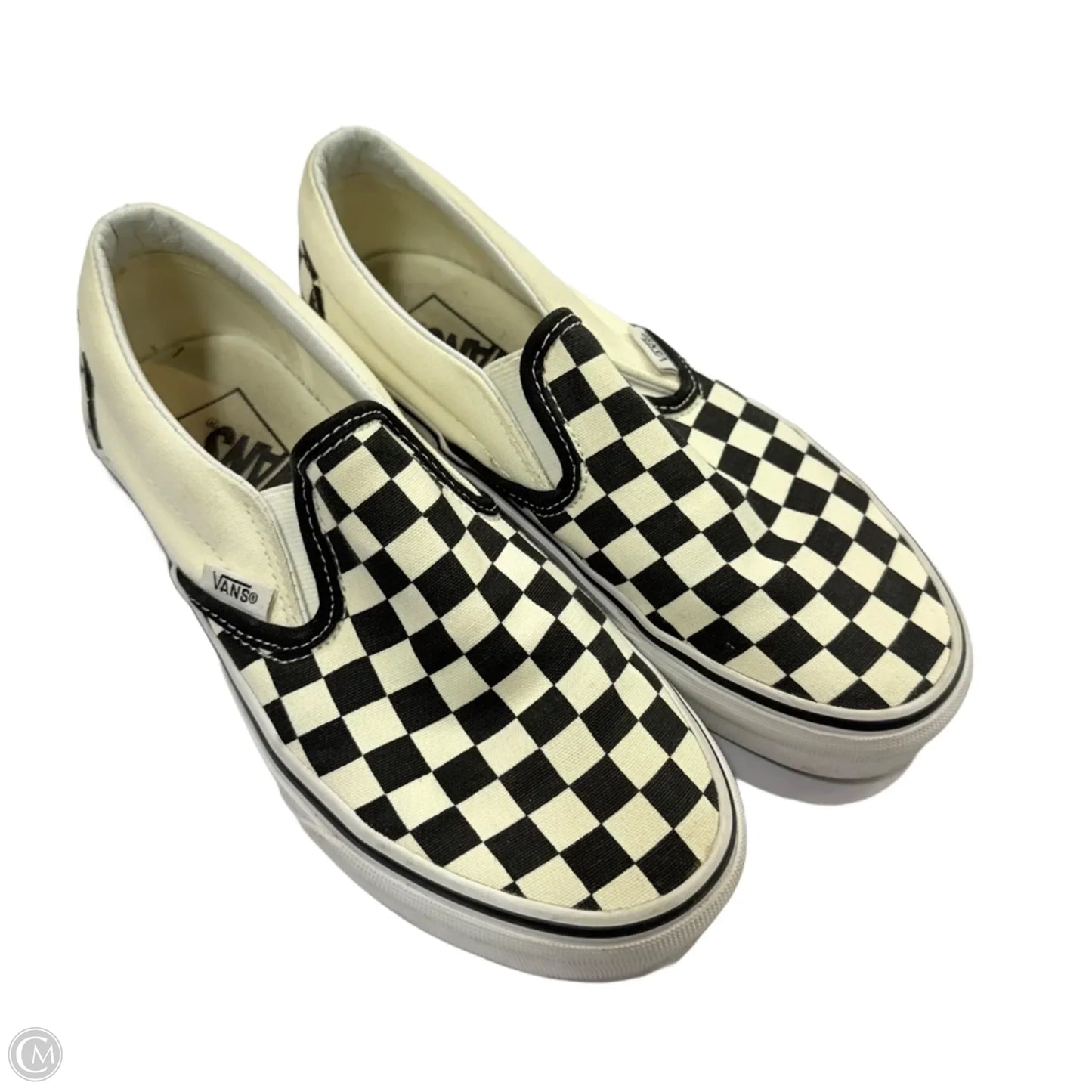 Shoes Sneakers By Vans In Checkered Pattern, Size: 6