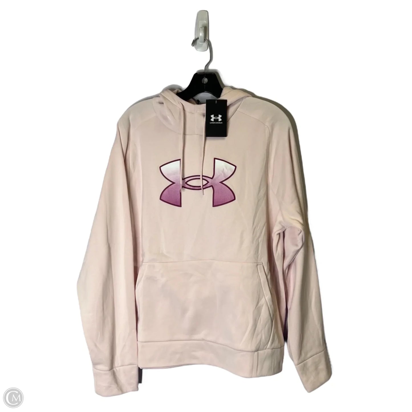 Athletic Sweatshirt Hoodie By Under Armour In Pink, Size: Xl