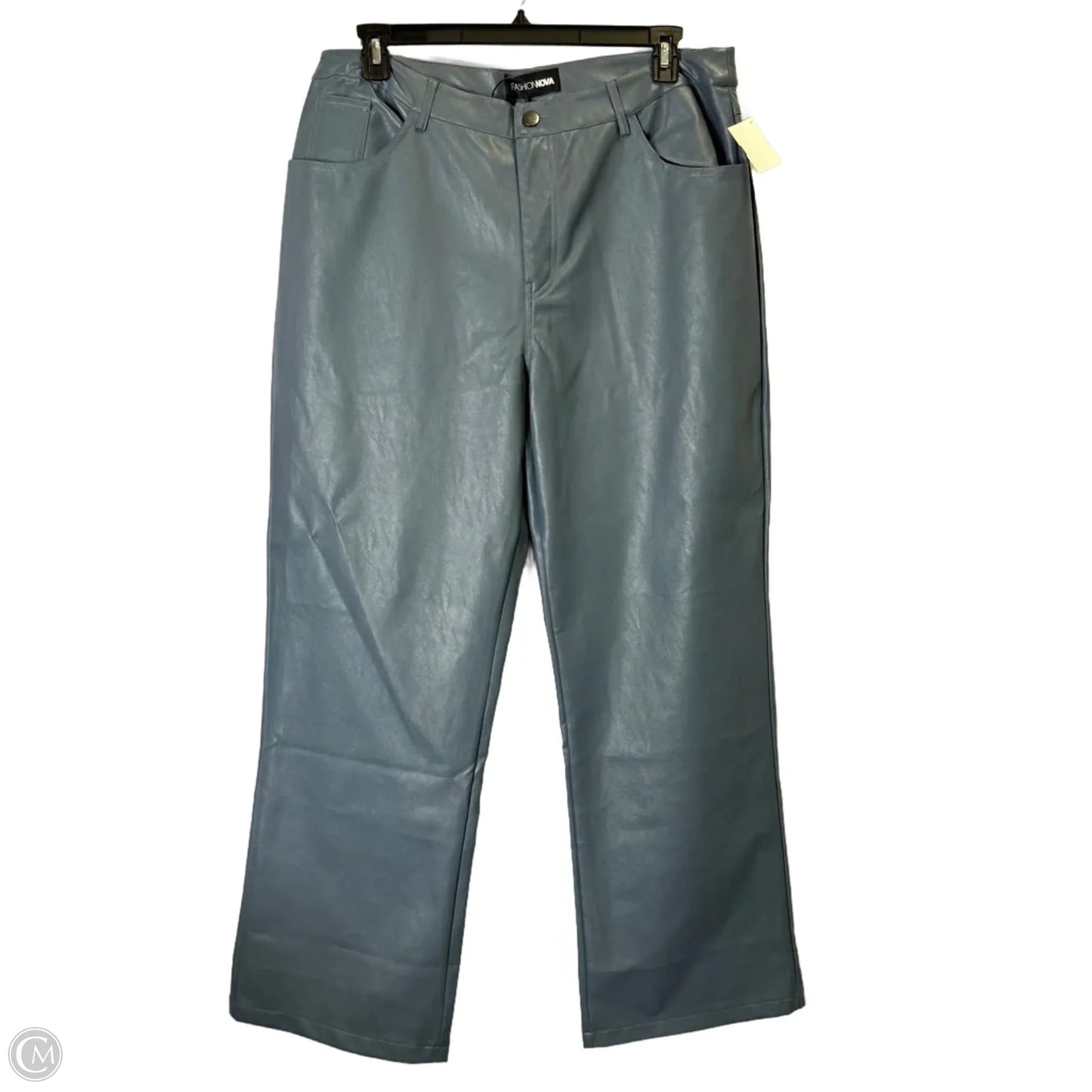 Pants Wide Leg By Fashion Nova In Blue, Size: 1x