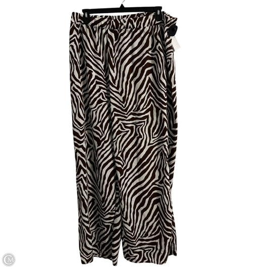 Pants Wide Leg By Fashion Nova In Zebra Print, Size: 3x