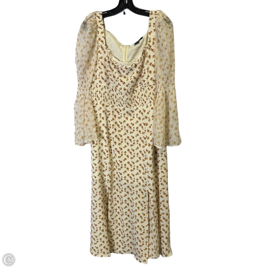 Dress Casual Maxi By French Connection In Cream, Size: M