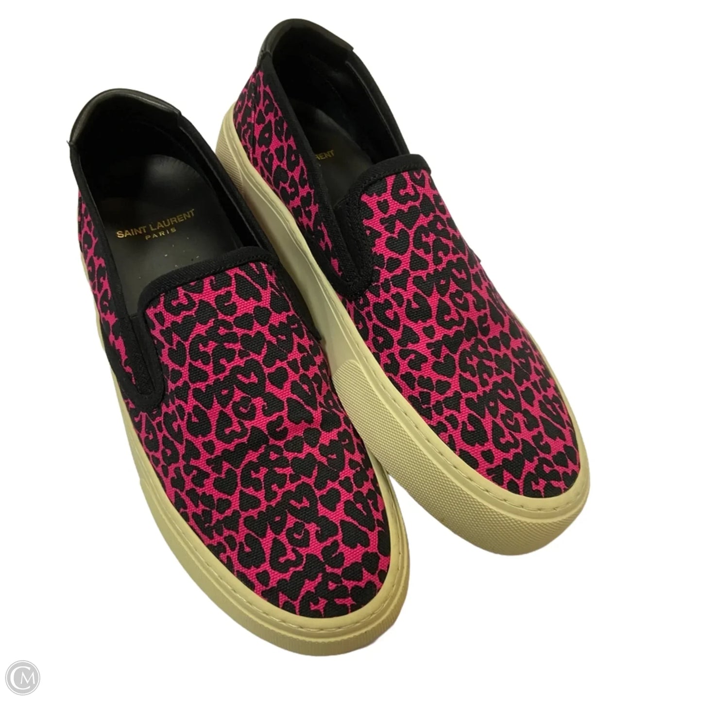 Shoes Luxury Designer By Yves Saint Laurent In Animal Print, Size: 9