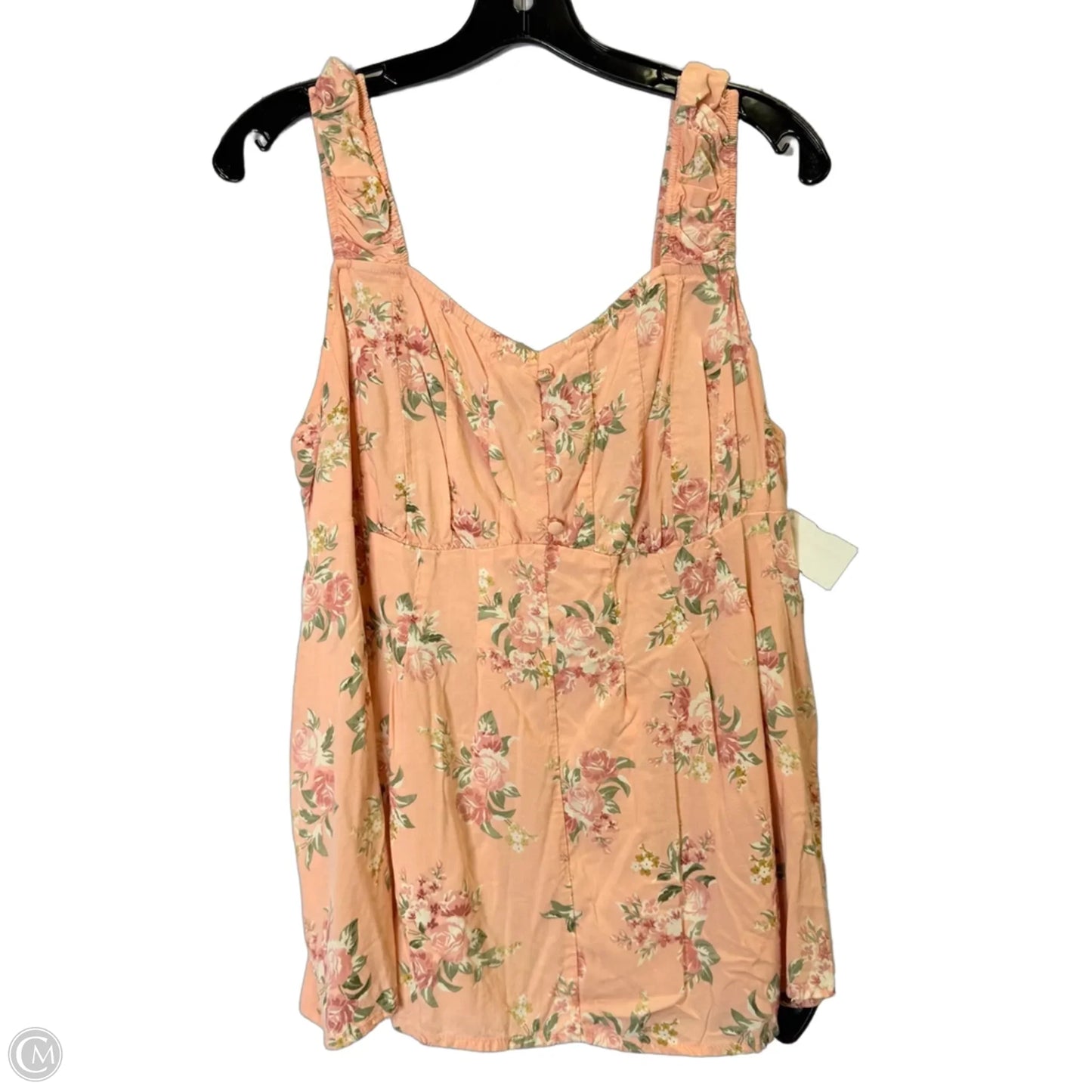 Top Sleeveless By Torrid In Floral Print, Size: 1x