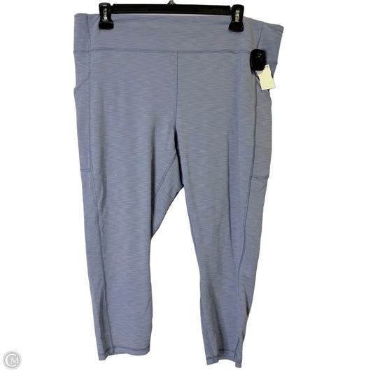 Athletic Capris By Lululemon In Blue, Size: 20