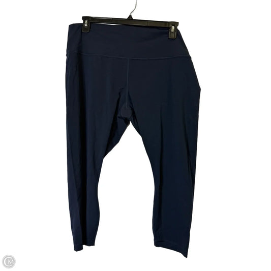 Athletic Capris By Lululemon In Navy, Size: 20