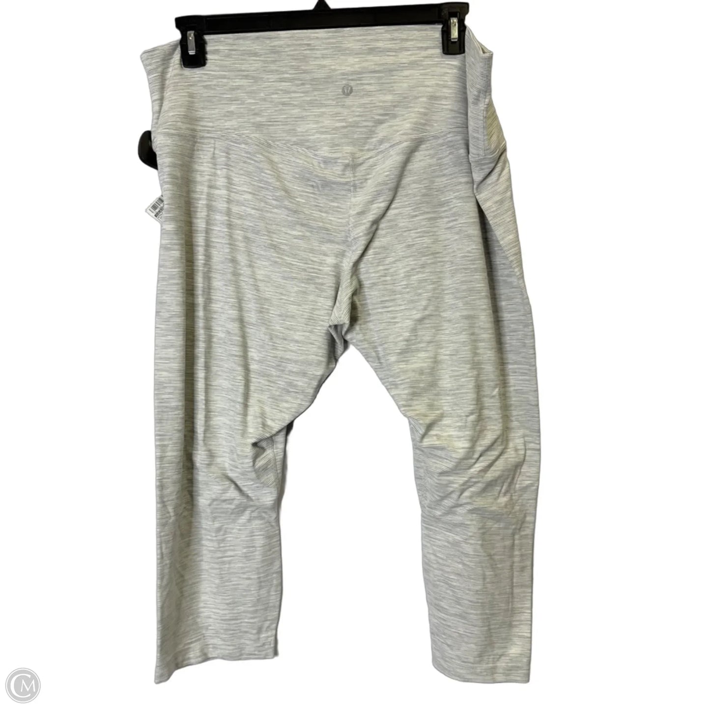 Athletic Capris By Lululemon In Grey, Size: 20