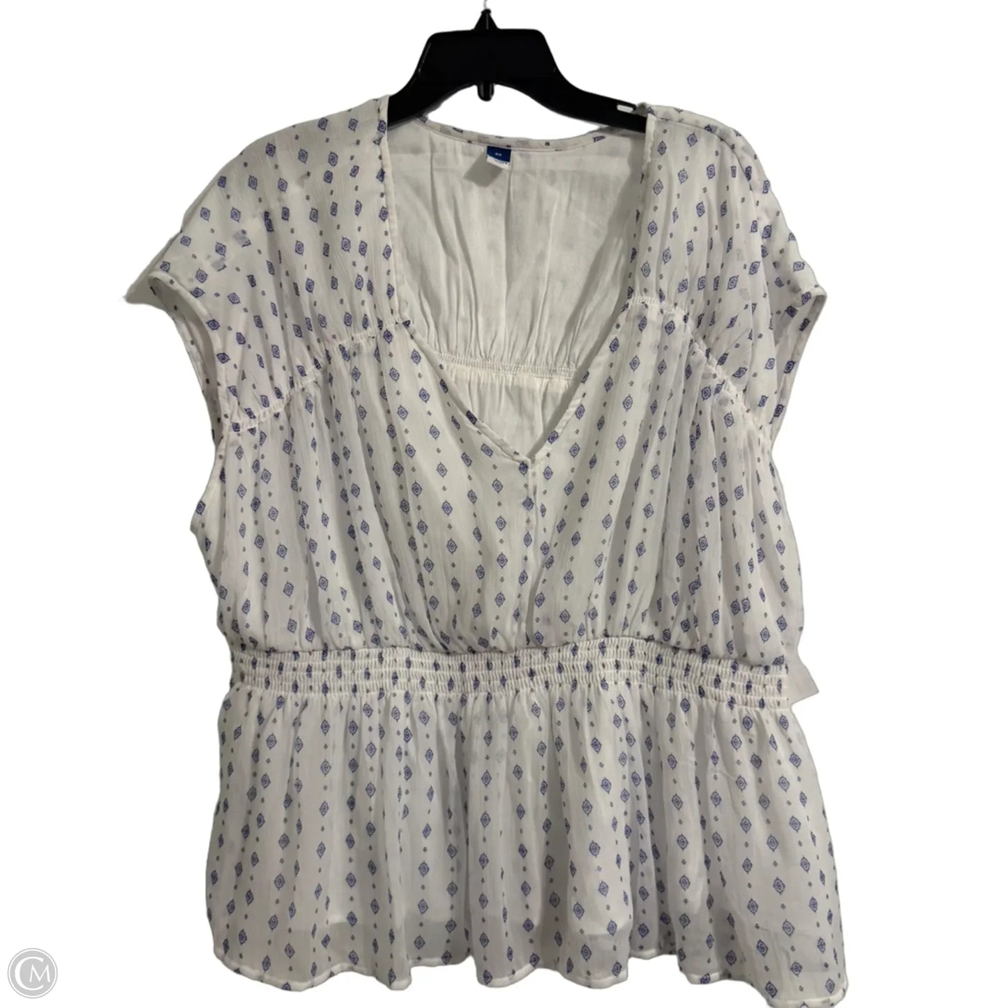 Top Sleeveless By Old Navy In White, Size: 2x