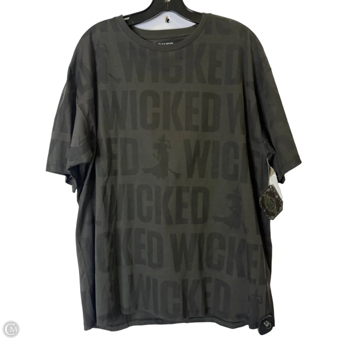 Top Short Sleeve Basic By Clothes Mentor In Black, Size: L