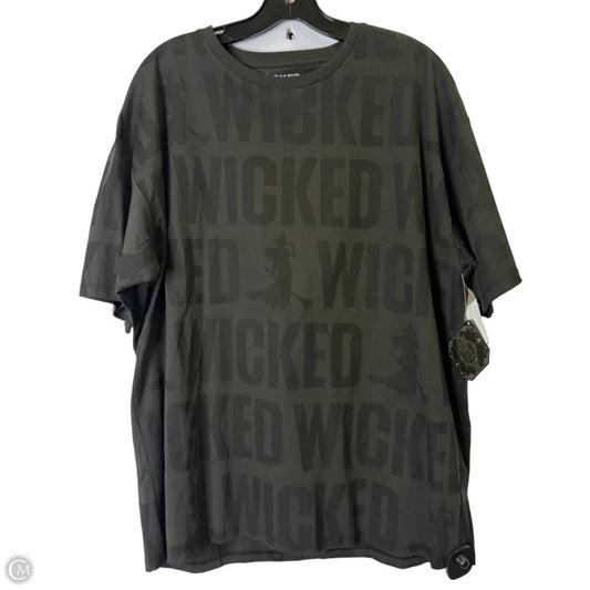 Top Short Sleeve Basic By Clothes Mentor In Black, Size: L