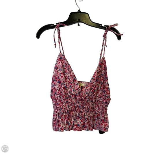 Top Sleeveless By Sim & Sam In Floral Print, Size: Xl