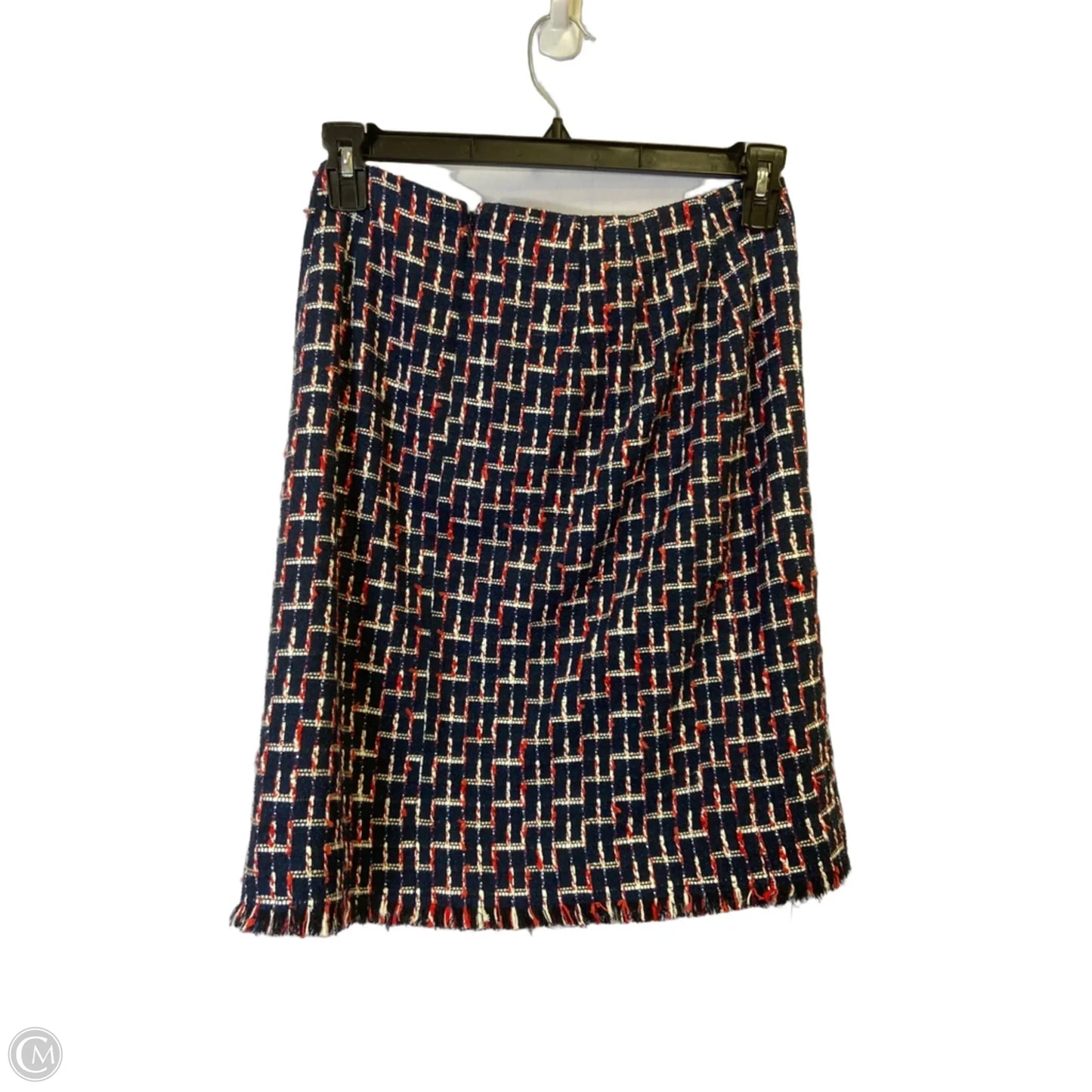 Skirt Midi By Talbots In Blue & Red & White, Size: 6p
