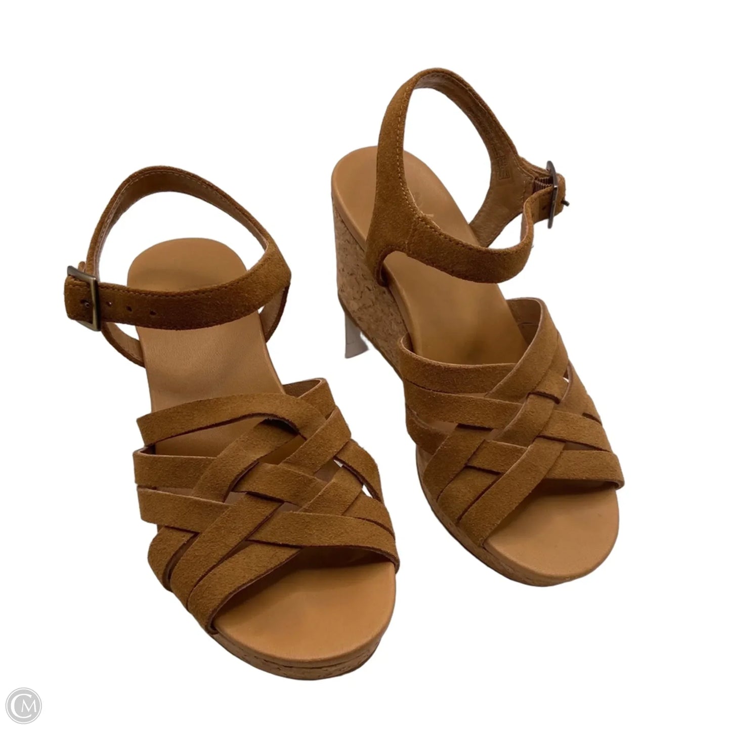 Sandals Designer By Ugg In Tan, Size: 5
