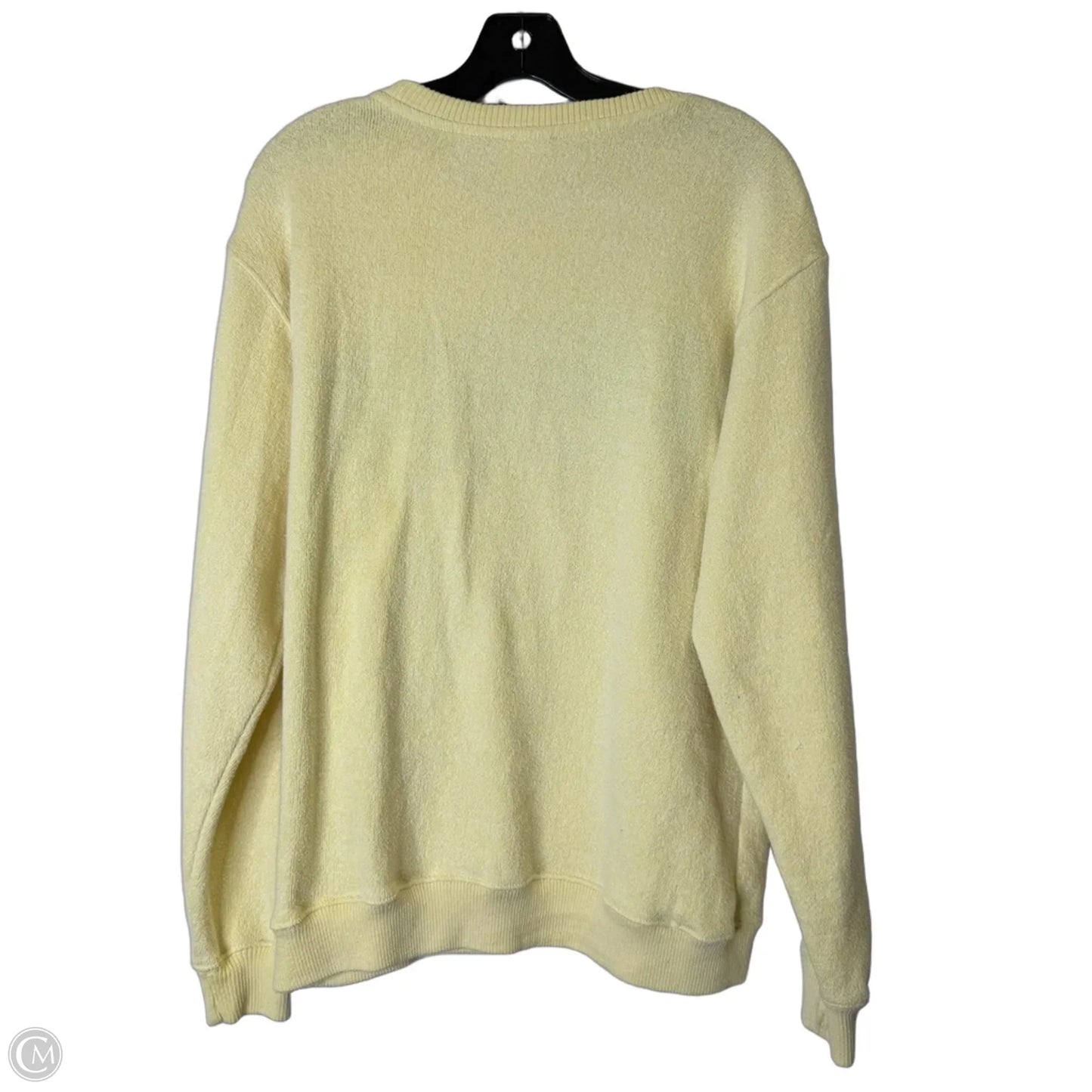 Sweatshirt Crewneck By Clothes Mentor In Yellow, Size: M