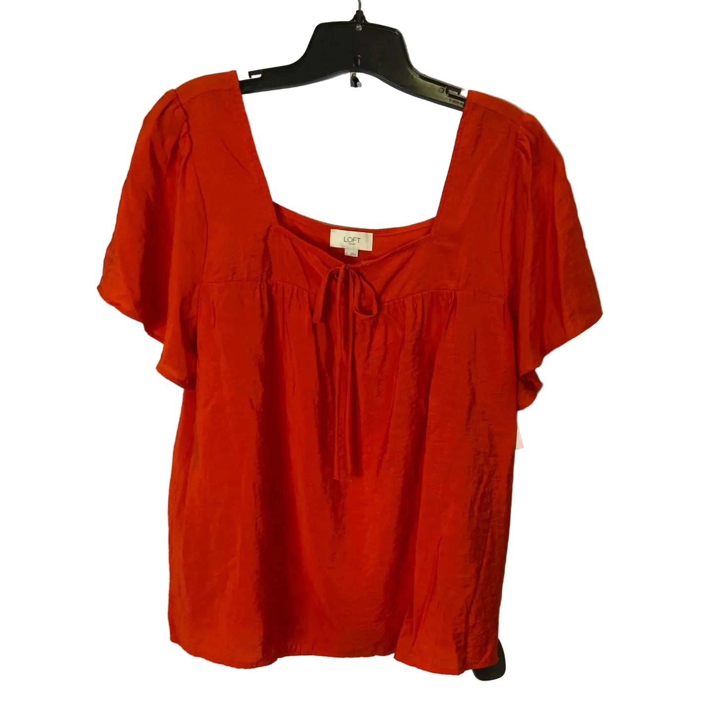 Top Short Sleeve By Loft In Orange, Size: L