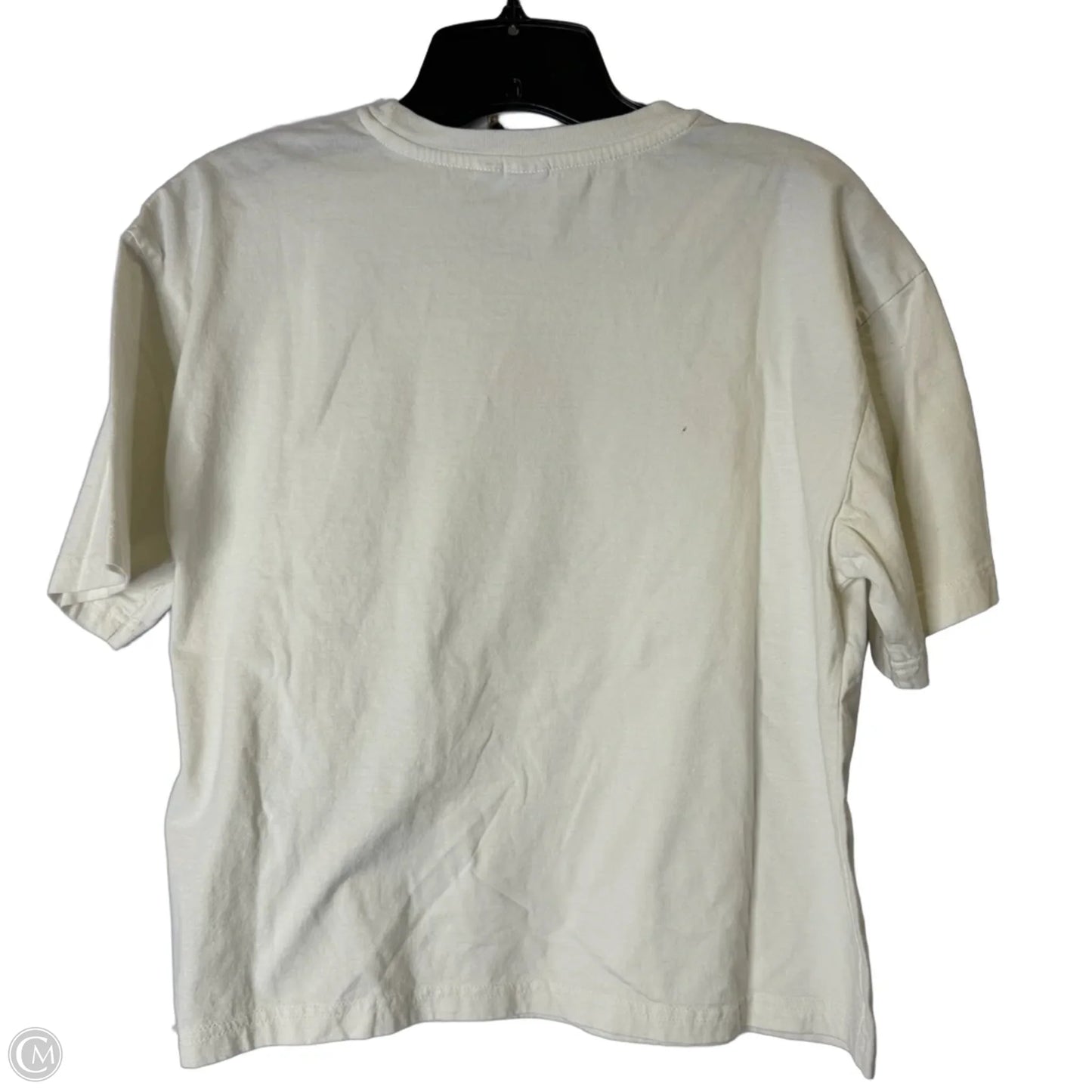 Top Short Sleeve Basic By Gap In Cream, Size: M